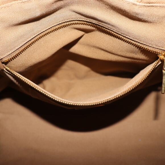 Prada Bijou Rhinestone Canapa Tote Tobacco Studded Canvas w/ Strap + Dust Bag - Picture 11 of 13